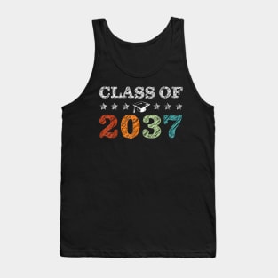 Class Of 2037 Grow With Me Back To School Pre-K 12Th Grade Tank Top